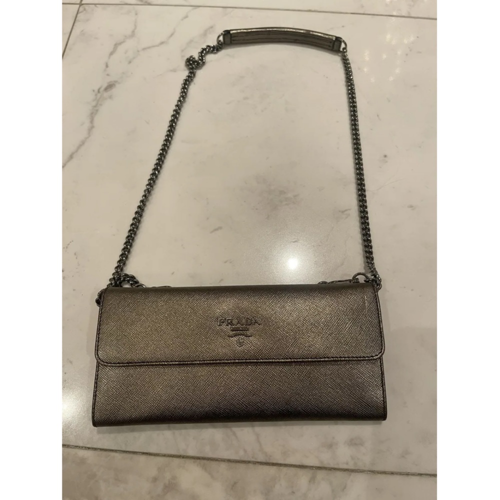 Vintage Prada wallet on a chain